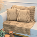 Kit Manta Tricot Aconchego Luxo